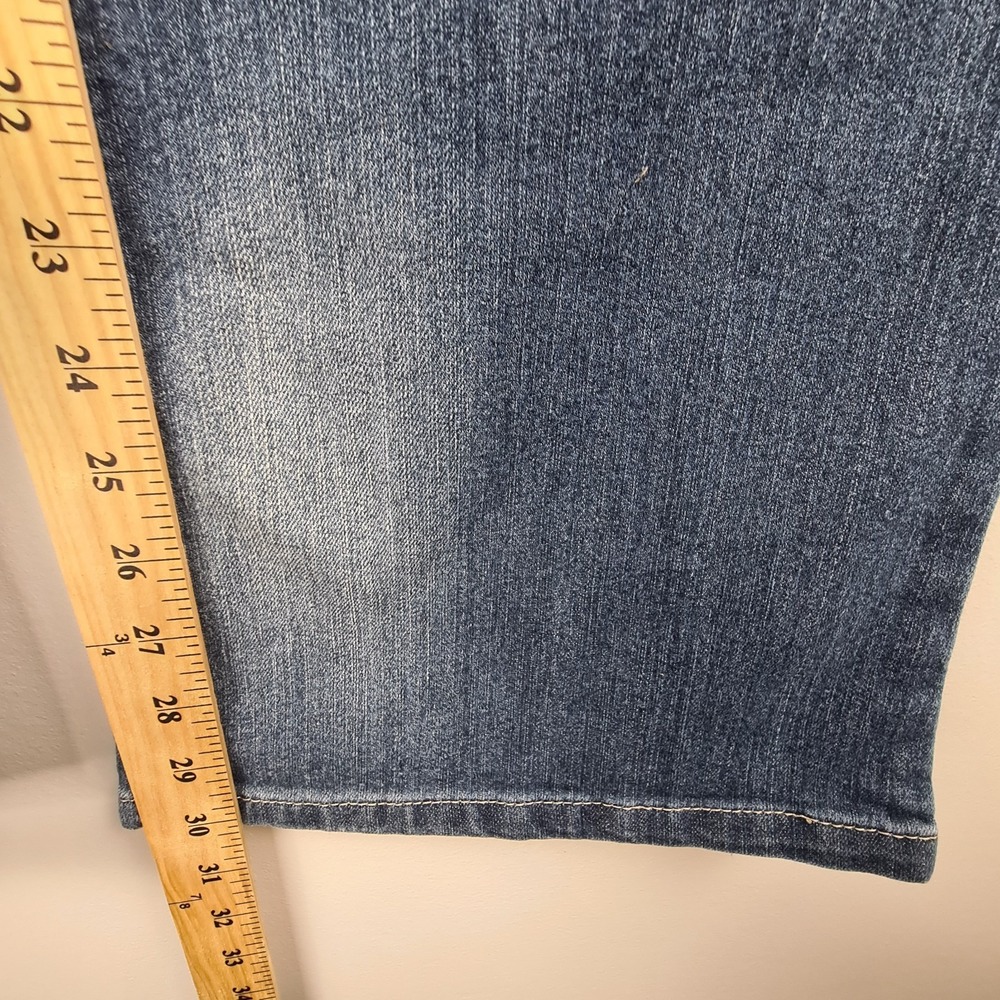 l.e.i. Jeans‎ Sophia Hipster Flare Womens 15 Stretch Denim Flap Pockets LEI Y2K - Picture 5 of 12
